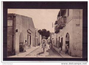 ALGERIE - Biskra - la rue Berthe
