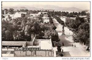 ALGERIE- ref no 551- biskra - vue generale -sur la place lavigerie  - bon etat