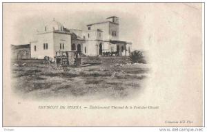 Algérie. Biskra. Etablissement thermal ( ND Photo 12 ). Tramway tiré par un cheval !!!