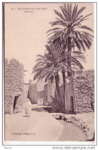 ALGERIE , Rue Arabe dans Bab Darb ( BISKRA )