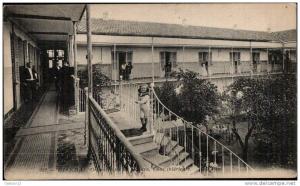 ALGERIE - BISKRA    grand hôtel su sahara - cours intérieur