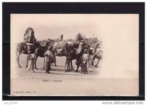 ALGERIE Biskra Types, Caravane de Bédouins, Dromadaires, ed Maure 95, 190?