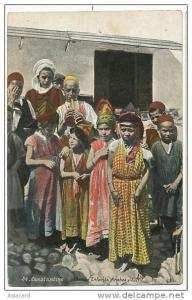 Constantine 34 Enfants Arabes et Juifs Judaica  edit Aqua Photo LVS