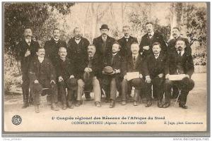 CONGRES REGIONAL DES RESEAUX DE L'AFRIQUE DU NORD CONSTANTINE JANVIER 1909