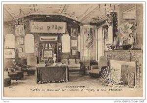 Algerie Constantine Mansoura 3 Eme Chasseurs d'Afrique Salle d'Honneur armée coloniale cavalerie Avril 1922 secheresse