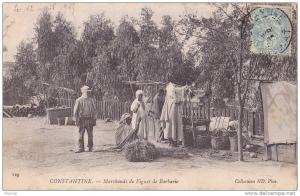 Constantine.- (Algérie)   Marchands  de  Figues  de Barbarie.  - (belle animation)