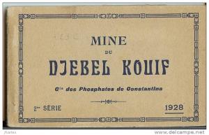 ALGERIE * CONSTANTINE - Carnet Coomplet (20 cartes) de la Mine Djebel Kouif