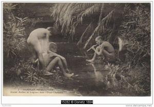 15282g ALGERIE - HAMMAM MESKOUTINE - Jeunes se baignant dans l'Oued-Chedakra