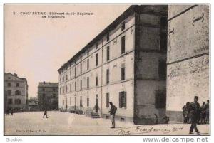 CONSTANTINE 61 BATIMENT DU 19 E REGIMENT DE TIRAILLEURS