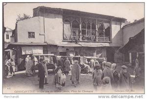 ALGERIE.CONSTANTINE.UN COIN DU MARCHE ARABE PLACE DES CHAMEAUX