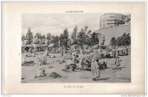 Province de Constantine grand format 16/25 environ Constantine le marché arabe