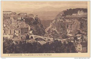 AFRIQUE,AFRICA,AFRIKA, Algérie,CONSTANTINE,QACEN TINA,CIRTA,pont SIDI´M´CID,ville des aigles,gorges
