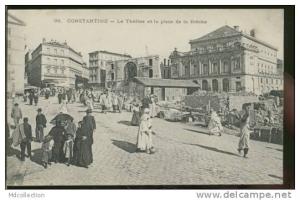 ALGERIE CONSTANTINE /   Le théâtre et la place de la Brèche