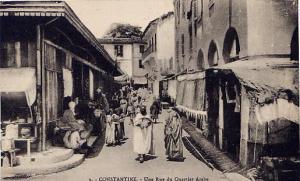 constantine une rue du quartier arabe