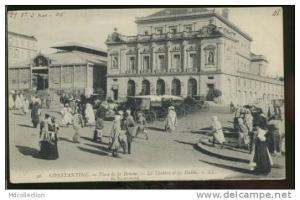 ALGERIE CONSTANTINE /   Place de la Brèche - Le théâtre et les halles