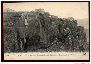 Cpa Algérie Constantine  perspective des différents Tunnels du Boulevard de l' Abîme     RAM10