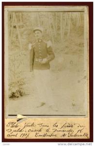 Cpa carte photo Algérie dans les pins du Djebel Ouach en 1907 Constantine   DIV14