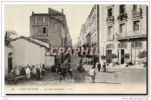 Algerie Constantine CPA La rue nationale
