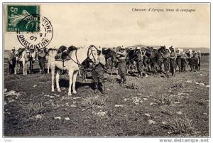 CONSTANTINE - CHASSEURS D'AFRIQUE EN TENUE DE CAMPAGNE