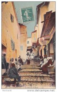 ALGERIE.CONSTANTINE.RUE DE L ECHELLE..coin bas plissure