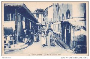 ALGERIE.CONSTANTINE.UNE RUE DU QUARTIER ARABE