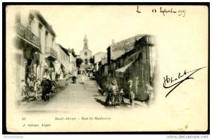 CPA. SOUK-AHRAS. Rue de Madaure. / Ed. J. Geiser. Alger.