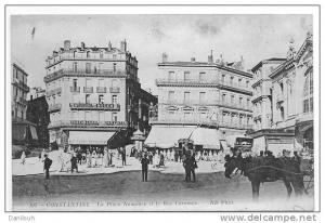 ALGERIE / FL / CONSTANTINE, Place Nemours et la rue Caraman, ND photo N° 106, ANIMEE