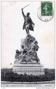 ALGERIE - CONSTANTINE - STATUE DE LAMORICIERE, GENERAL ET HOMME POLITIQUE (1806-1865) -