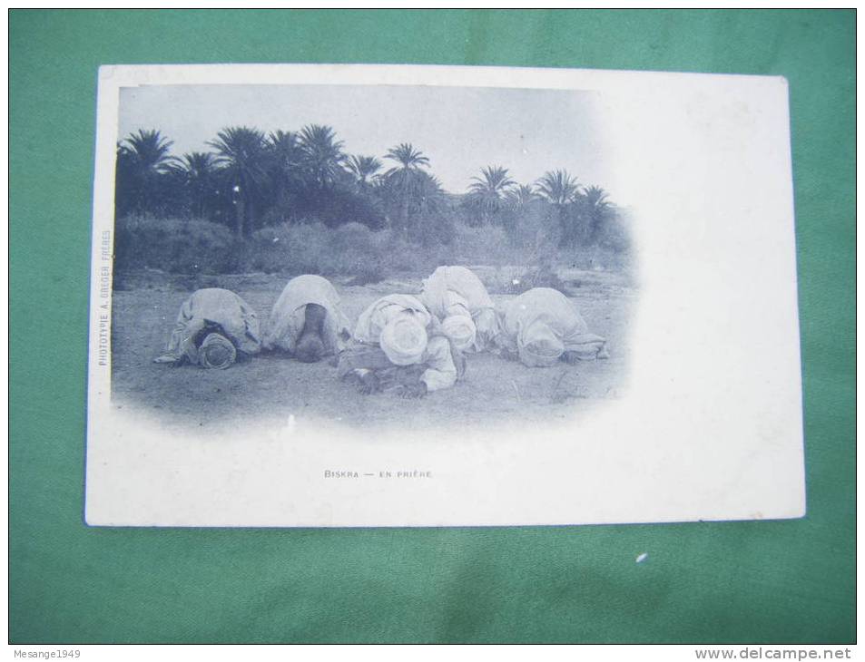 cpa  biskra -en priere-         -4544