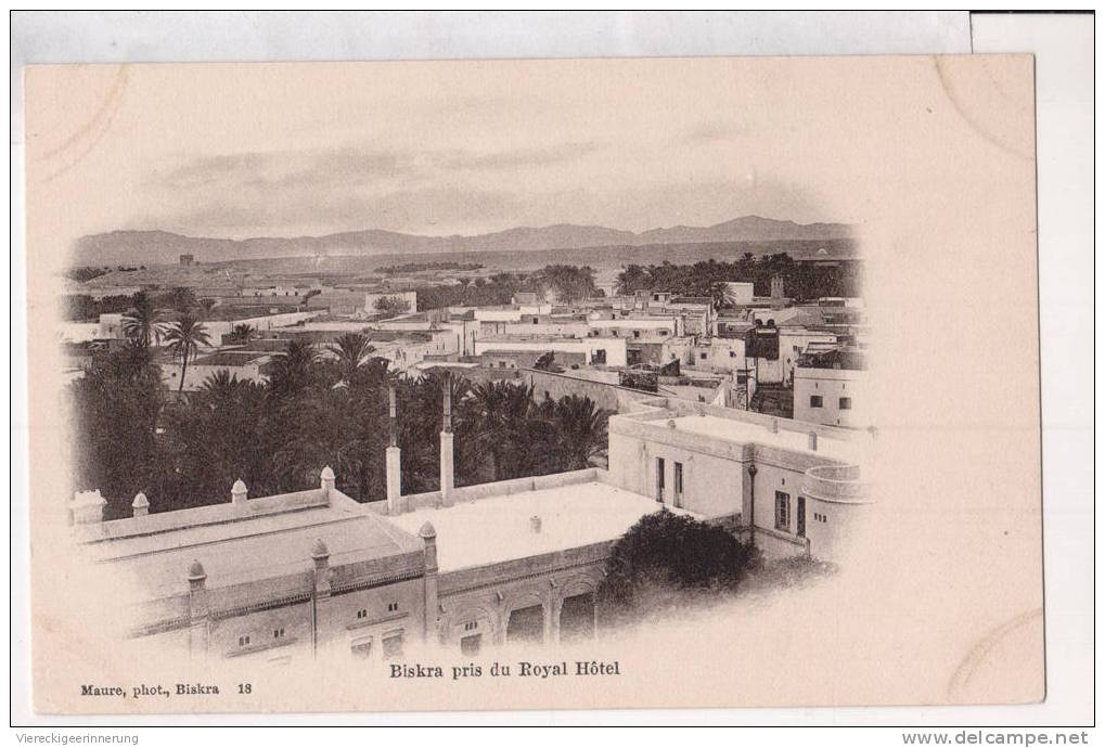 - alte Ansichtskarte Biskra ,  Algerien ,  بسك 85;ة