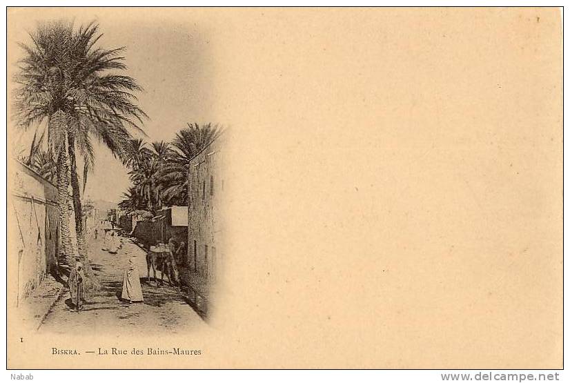 NK-BI 007-Algérie-Biskra-La Rue des Bains Maures-