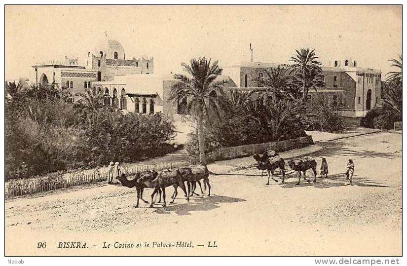 NK-BI 018-Algérie-Biskra-Le Casino et le Palace Hôtel-L.L.-