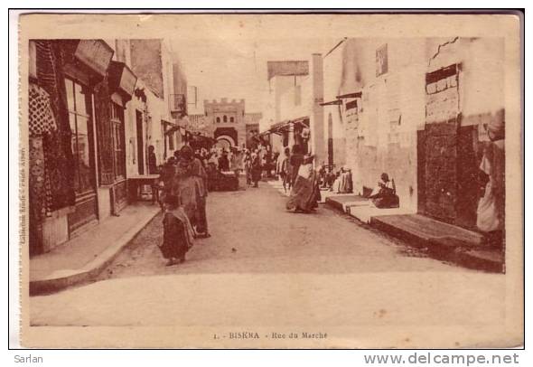 ALGERIE , BISKRA , Rue du marché