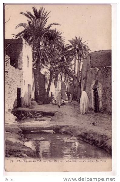 ALGERIE , BISKRA , Une rue de Bab Darb