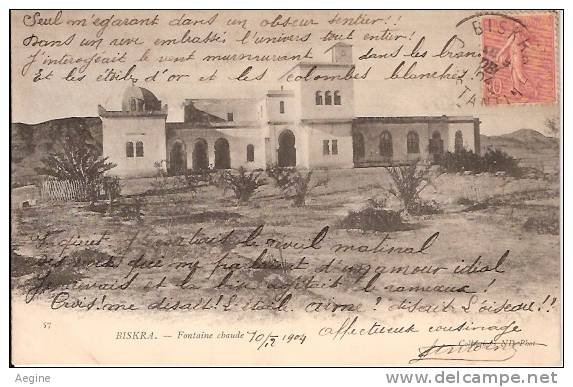 ALGERIE- ref no 856- biskra - fontaine chaude   - bon etat