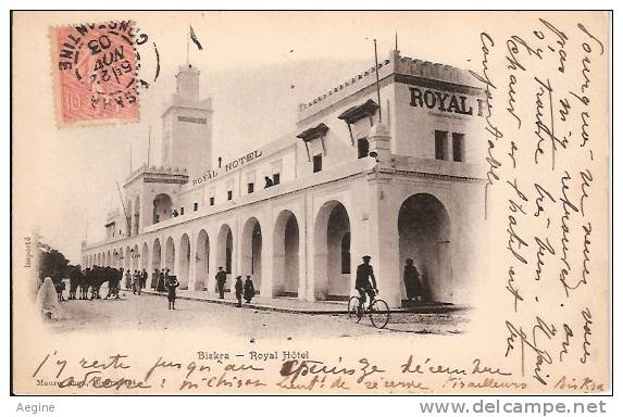 ALGERIE- ref no 805- royal hotel a biskra   -bon etat