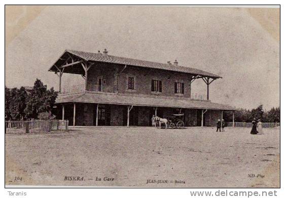 BISKRA - La Gare - Publicité 