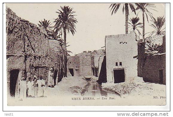 Algérie  - Z746 - Biskra - Vieux Biskra - Une rue - état
