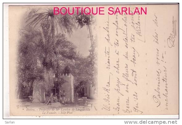 ALGERIE , BISKRA , Proprieté de Mr Landon de Longeville , Le fumoir