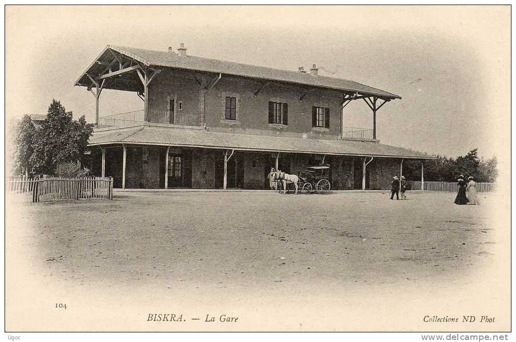 CPA - ALGERIE - BISKRA - La Gare - 104