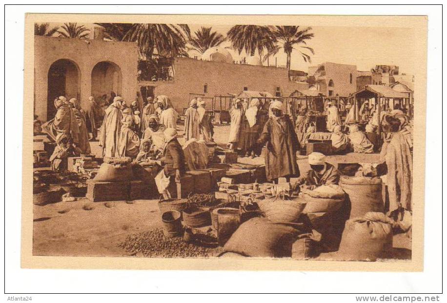 BISKRA - MARCHE EN PLEIN AIR N° 1180   (ALGERIE)