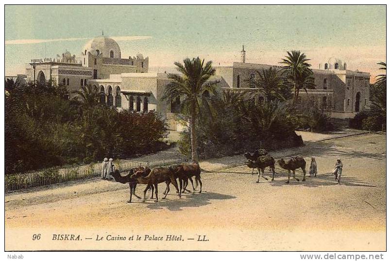 NK-BI 035-Algérie-Biskra-Le Casino et le Palace Hôtel-L.L.