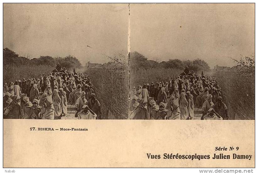 NK-BI 045-Algérie-Biskra-Noce Fantasia-Vues Stéréoscopiques Julien Damoy-
