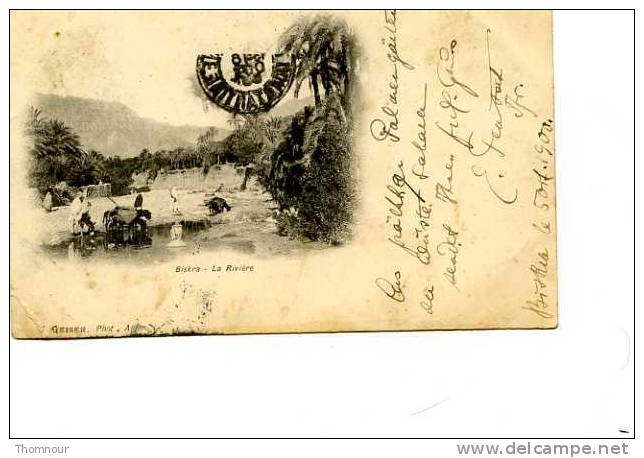 BISKRA - LA RIVIERE  TOP  ANIMATION    ( trace pliure coin bas gauche )