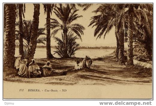E133 - Algérie - Biskra - Une oasis (personnages)