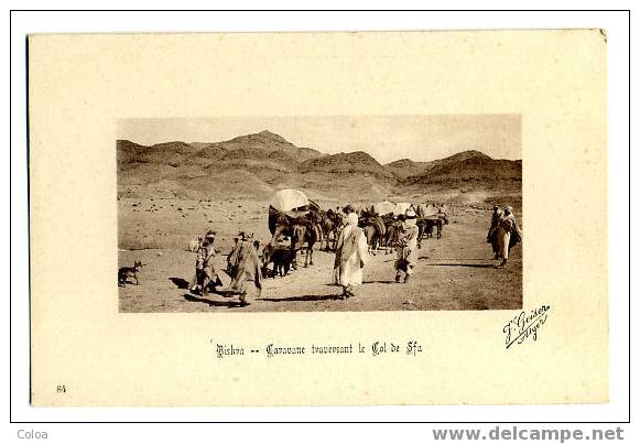 Biskra Caravane traversant le col de Sfa