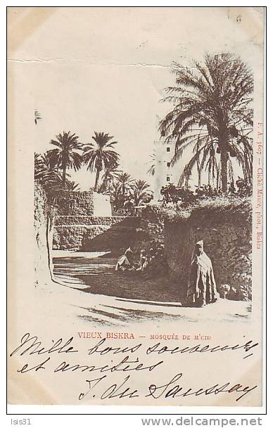 Algérie - Z673 - Biskra - Vieux Biskra - Mosquée de M'Cid - état