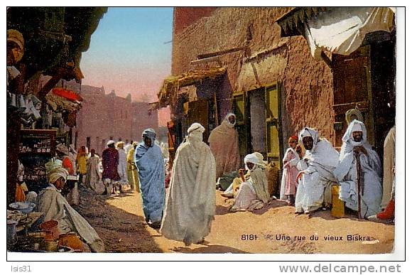 Algérie  - Z739 - Biskra - Une rue du vieux Biskra - état