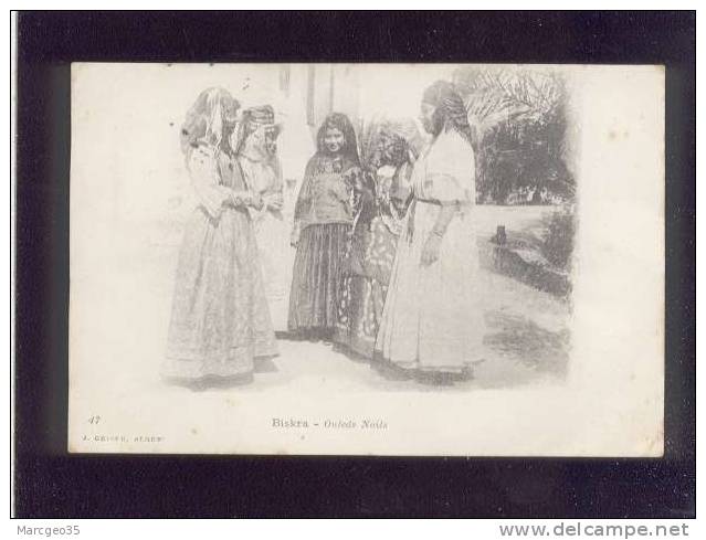 biskra ouled naïls édit.geiser n°47 animée belle carte précurseur