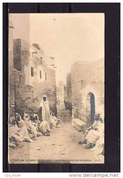 ALGERIE Biskra Rue, bien animée, d'après Tableau de Lazergues, Salon 1901, ed SIP 13, dos 1900